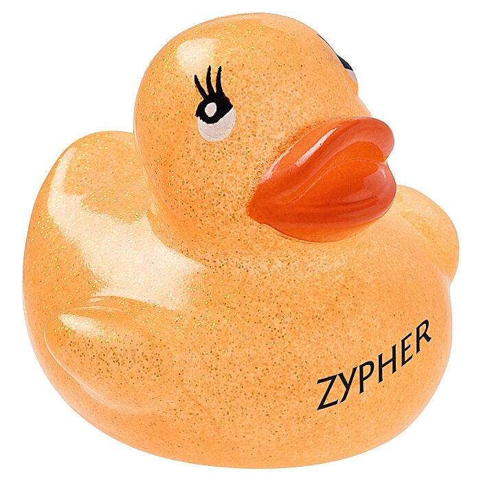 Custom Glitter Rubber Duck - Pastel