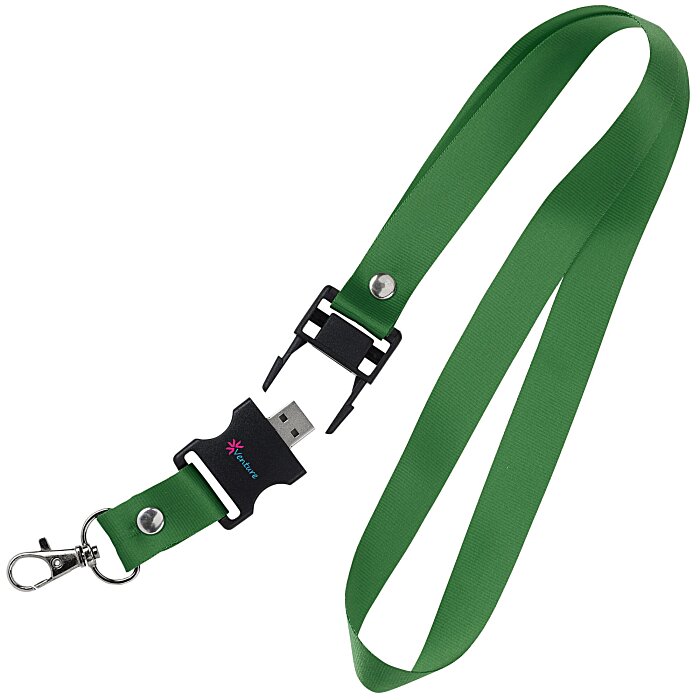 Custom Lanyard USB Drive - 128 MB