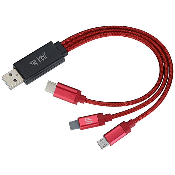 Custom Illuminate Light-Up Logo Charging Cable