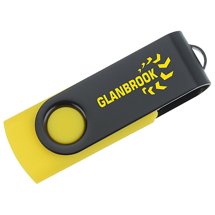 Custom Swivel USB-C Drive - Black - 32GB