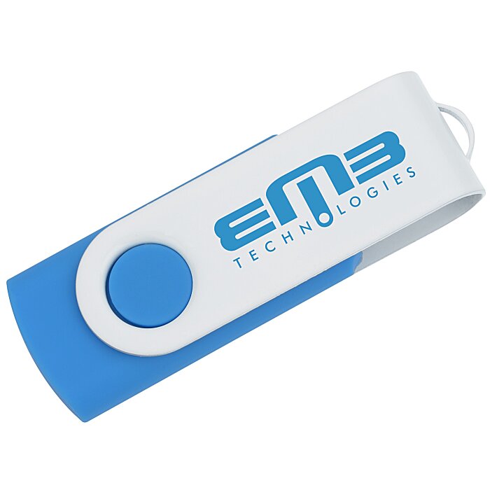 Custom Swivel USB-C Drive - White - 16GB