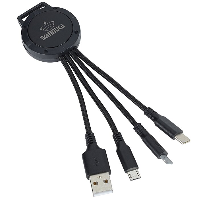 Custom Rav Charging Cable - Light-Up Logo