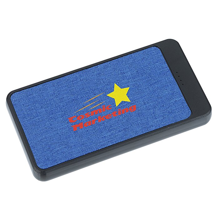 Custom Ridge Line Qi Wireless Power Bank - 5000 mAh