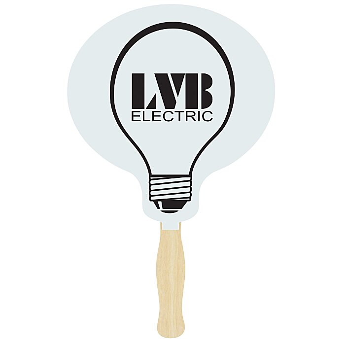 Custom Hand Fan - Lightbulb