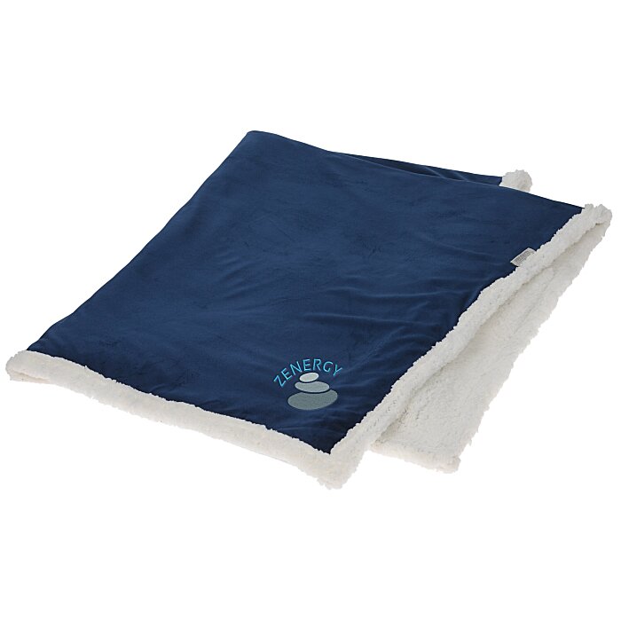 Custom Field & Co. Recycled Polyester Sherpa Blanket