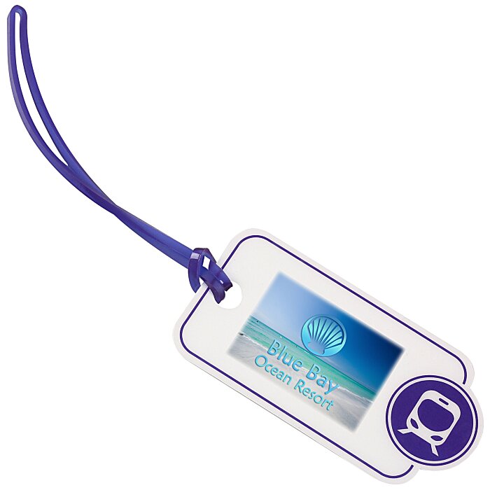 Custom Bon Voyage Luggage Tag - Train
