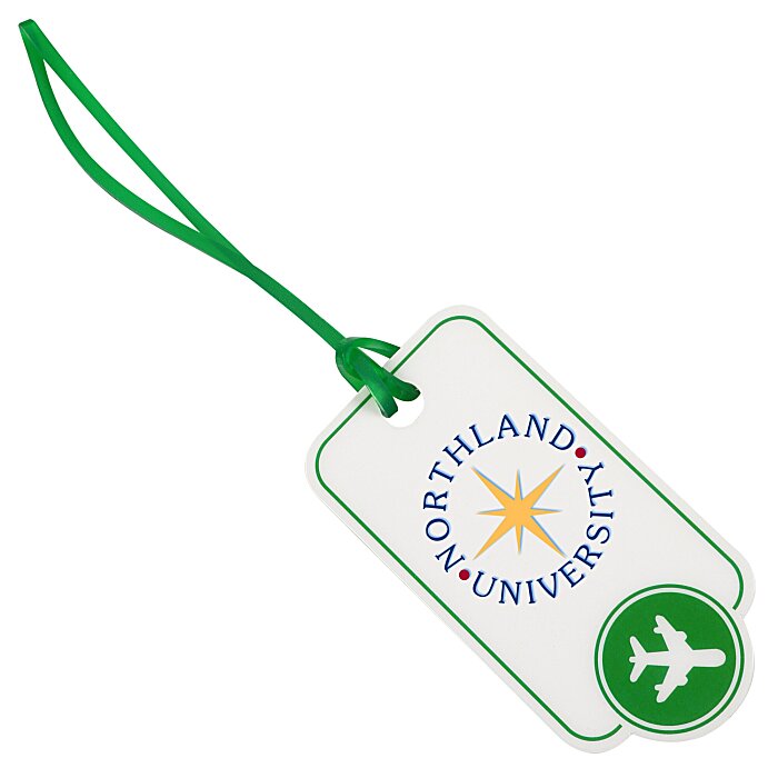Custom Bon Voyage Luggage Tag - Plane