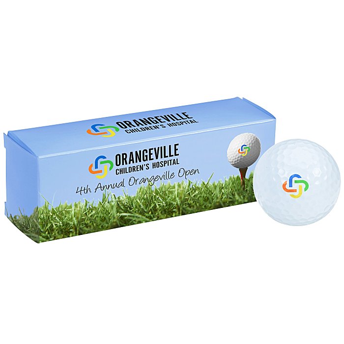 Custom Full Colour 3 Golf Ball Sleeve