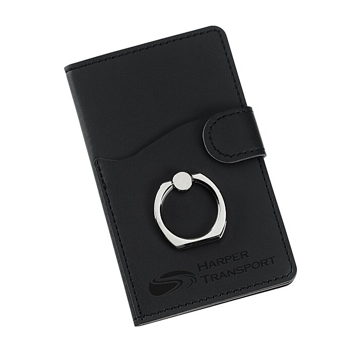 Custom Tuscany Dual Pocket Phone Wallet with Ring Stand