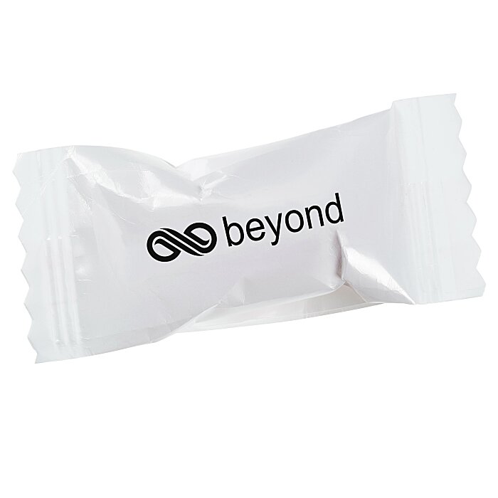 Custom Jumbo Mints - Case of 2000 - White Wrapper