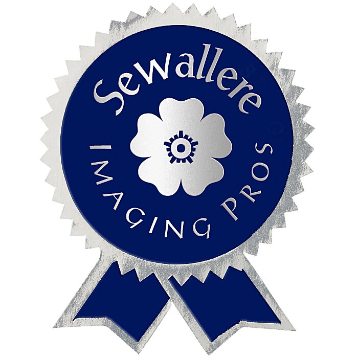 Custom Embossed Seal by the Roll - Ribbon with Pinked Edges- 2