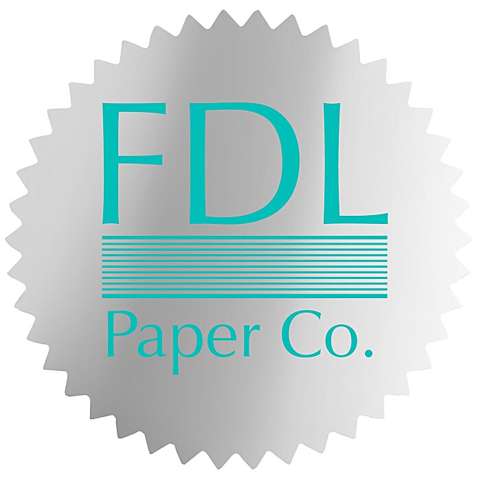 Custom Flat Seal by the Roll - Circle - Pinked Edges - 1-7/16