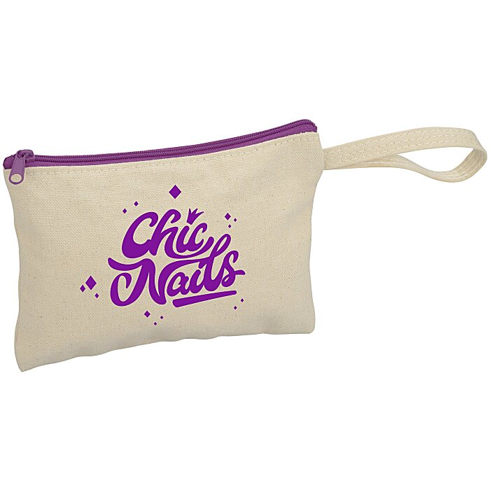 Custom Chroma Zip Cotton Wristlet