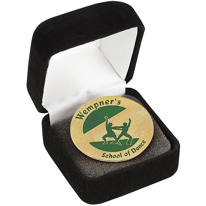 Custom Classic Die Cast Lapel Pin - Round - Gift Box
