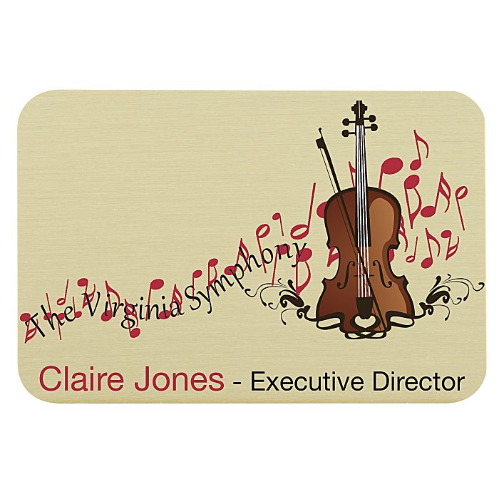 Custom Savannah Metal Name Badge - 2
