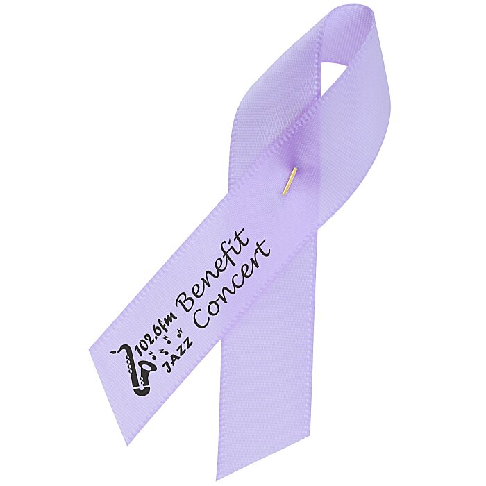 Custom Satin Awareness Ribbon Pin
