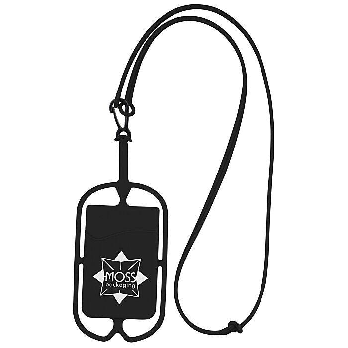 Custom Silicone Smartphone Pocket with Strap
