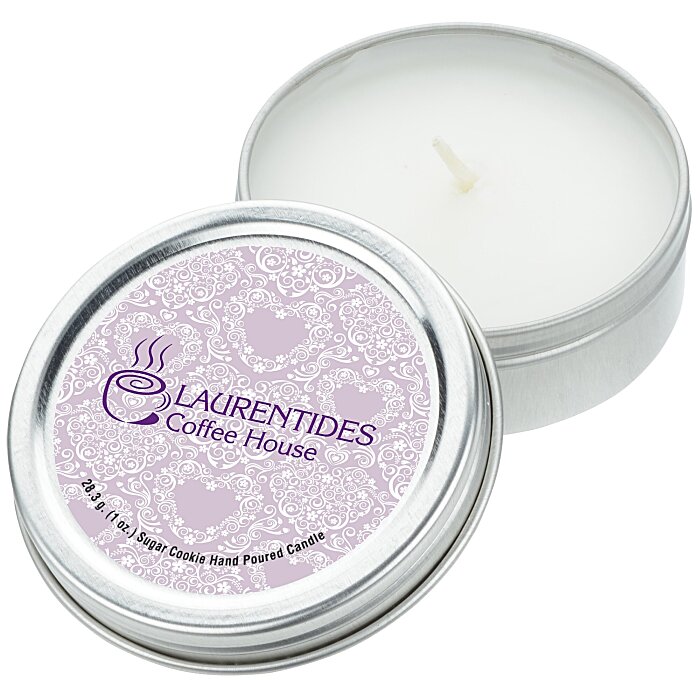 Custom Candle in Metal Tin - 1 oz. - Sugar Cookie