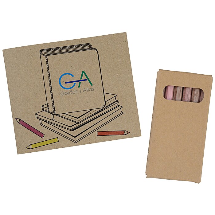 Custom Kid's Colouring Book To-Go Set - School - Full Colour